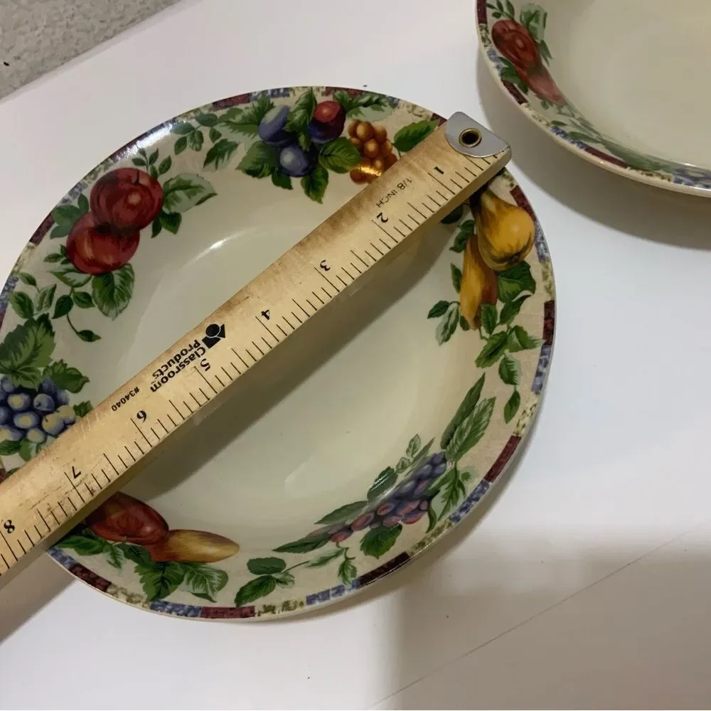 2 Sakura by Oneida Sonoma Excell Soup Coupe Cereal Bowls  Fresh Fruit 8” G12